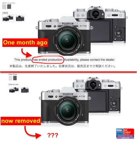 fujifilm-x-t10-discontinued