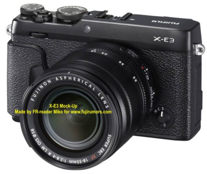 Fujifilm X-E3 Mock-up