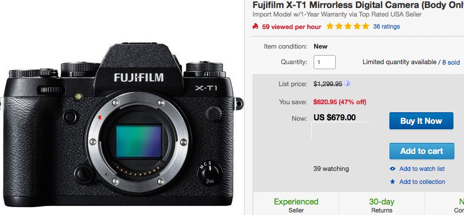 X-T1 Deal