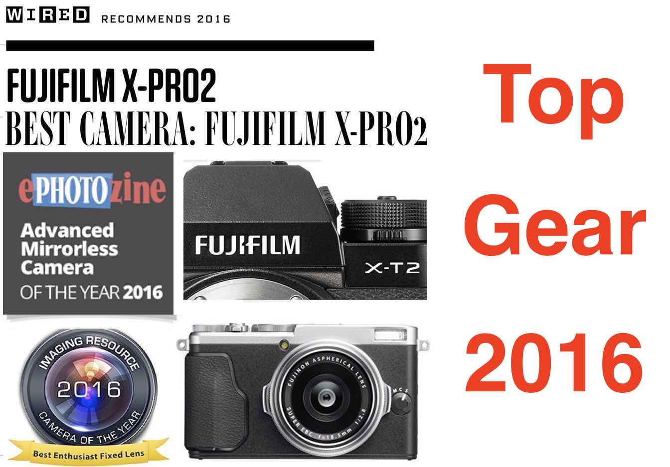 Top Gear 2016 Fujifilm XT2 Best Advanced Mirrorless (ephotozine) X