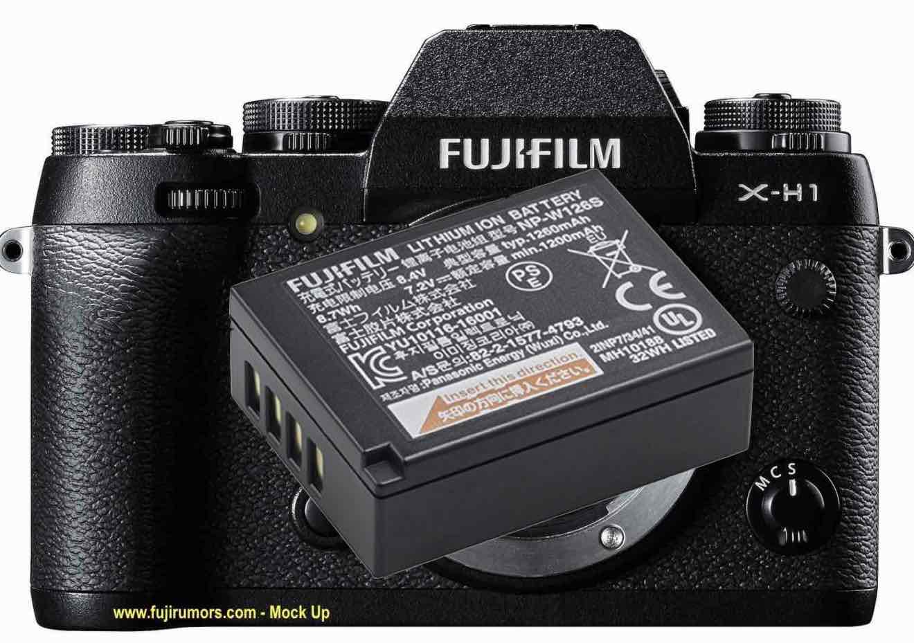 FUJIFILM X-H1（バッテリー×2） Fujifilm X-H1 will use NP-W126S Battery of X-T2 + New
