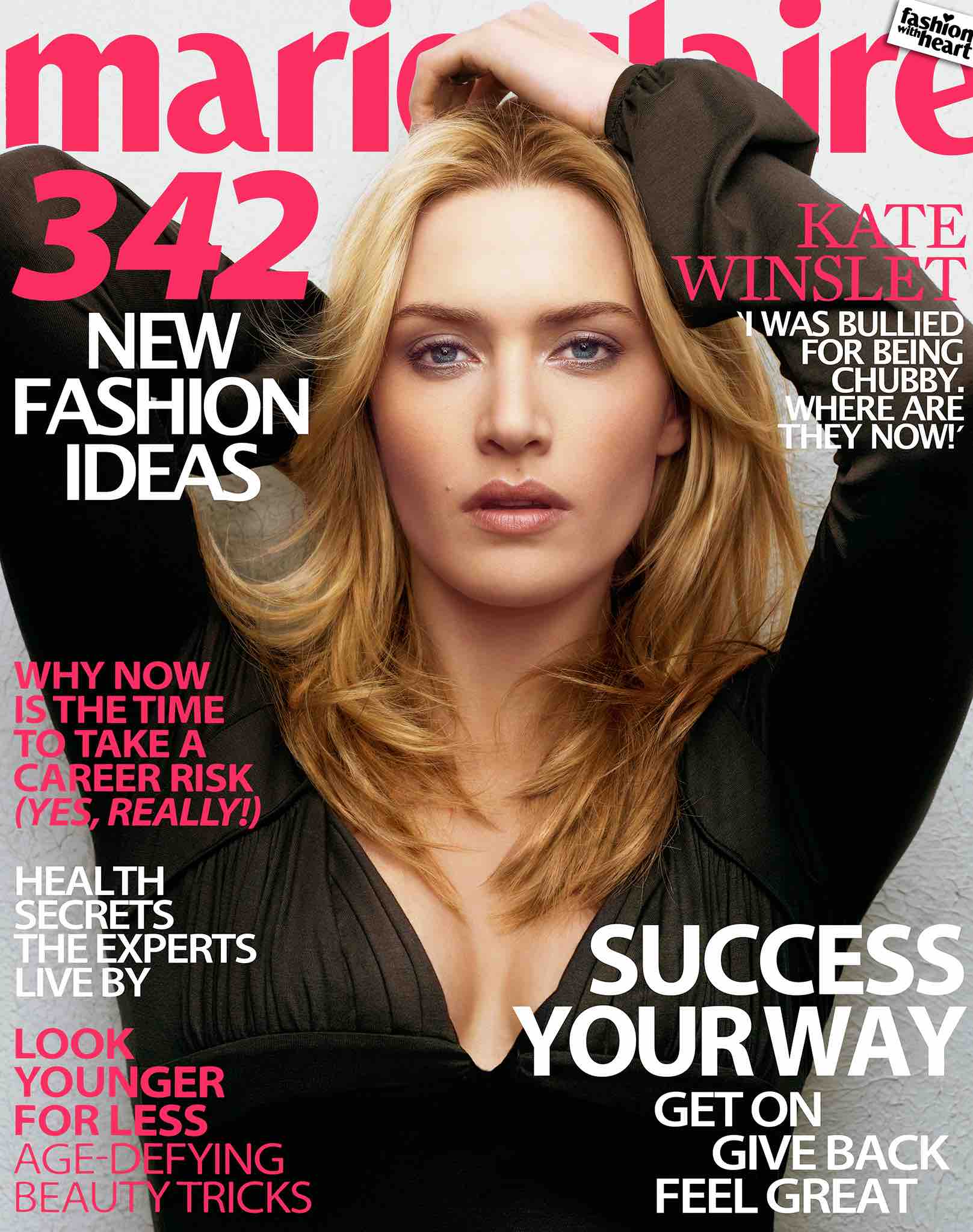 Kate Winslet cover shoot, with a Broncolor Para 330, New York, 2006. (photo by Markus Klinko)