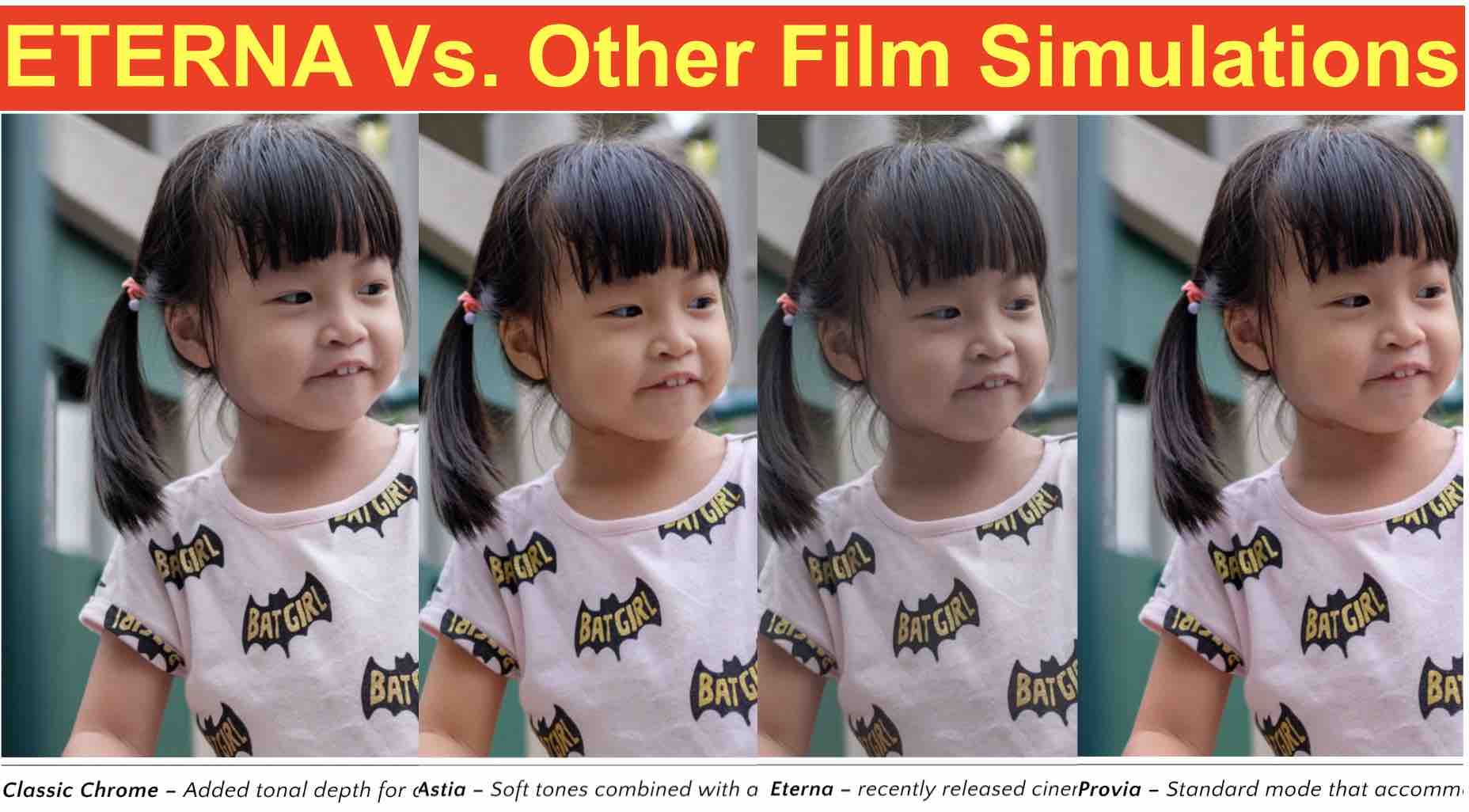 samenzwering Bacteriën Typisch Comparing ETERNA to Other Fujifilm Film Simulations + ETERNA Profile for  CaptureOne + What the F-Log Is ETERNA? - Fuji Rumors