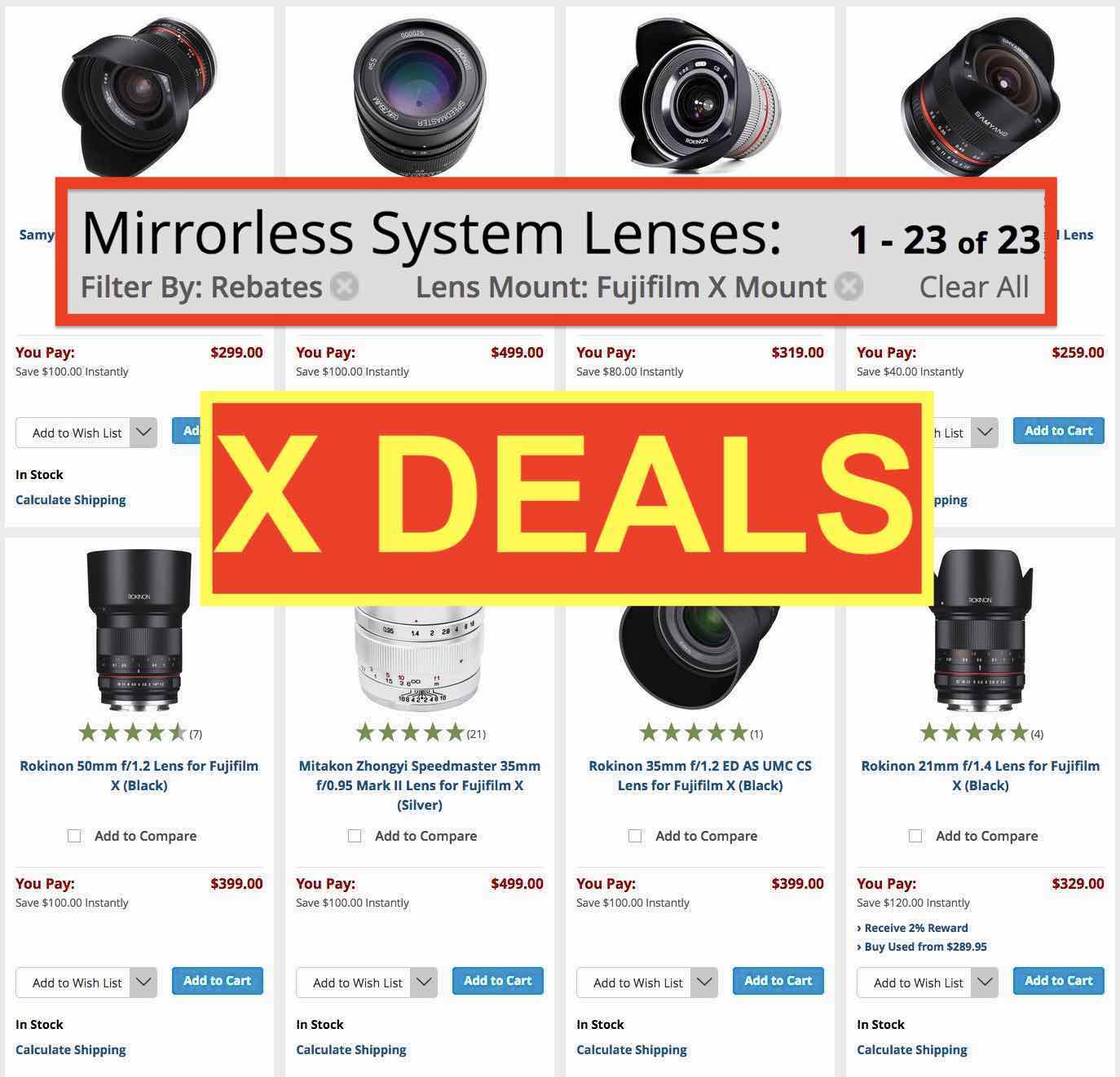 fuji 3rd party lenses
