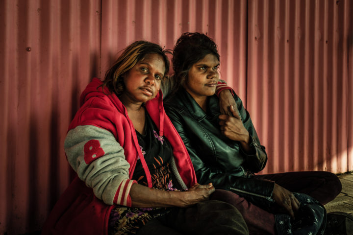 'Together'- friends offering support, streets of my town, Western Australia. Fuji X-T2, XF 16-55 30mm @F2.8