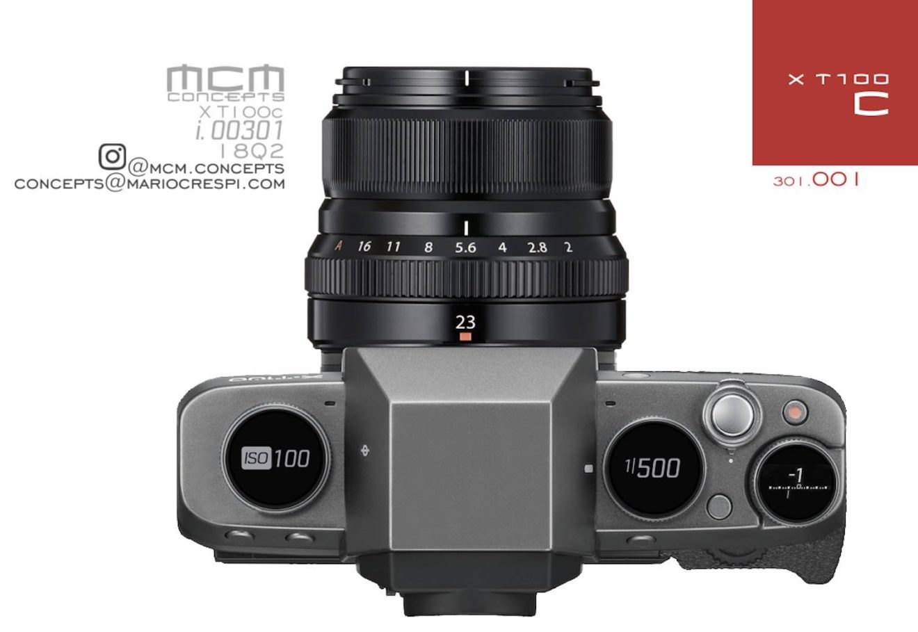 Fujifilm XT100C Concept by Mario Crespi Fuji Rumors