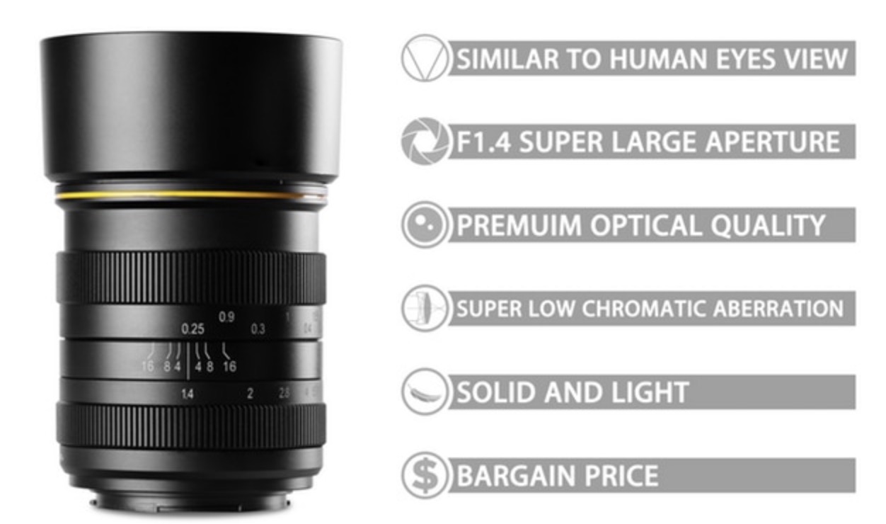 teleurstellen Ochtend gymnastiek prachtig Kamlan 28mm f/1.4 Standard Mirrorless Prime Lens for Fujifilm X on  Kickstarter - Fuji Rumors