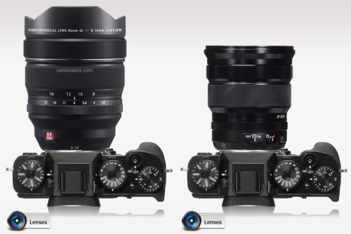 Fujifilm Xf 8 16mm F2 8 At Camerasize And More Xf 16 80mm F4 And Xf 16mm F2 8 Size Comparisons Fuji Rumors