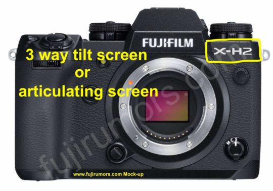 VOTE: Fujifilm X-H2 with 3 way Tilt Screen, Swivel Screen or X-T100