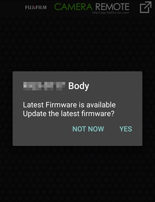 The smartphone will display a notice when firmware is available for download