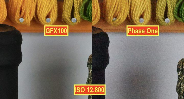 Fujifilm GFX100 vs Phase One XF IQ3 @ ISO12,800