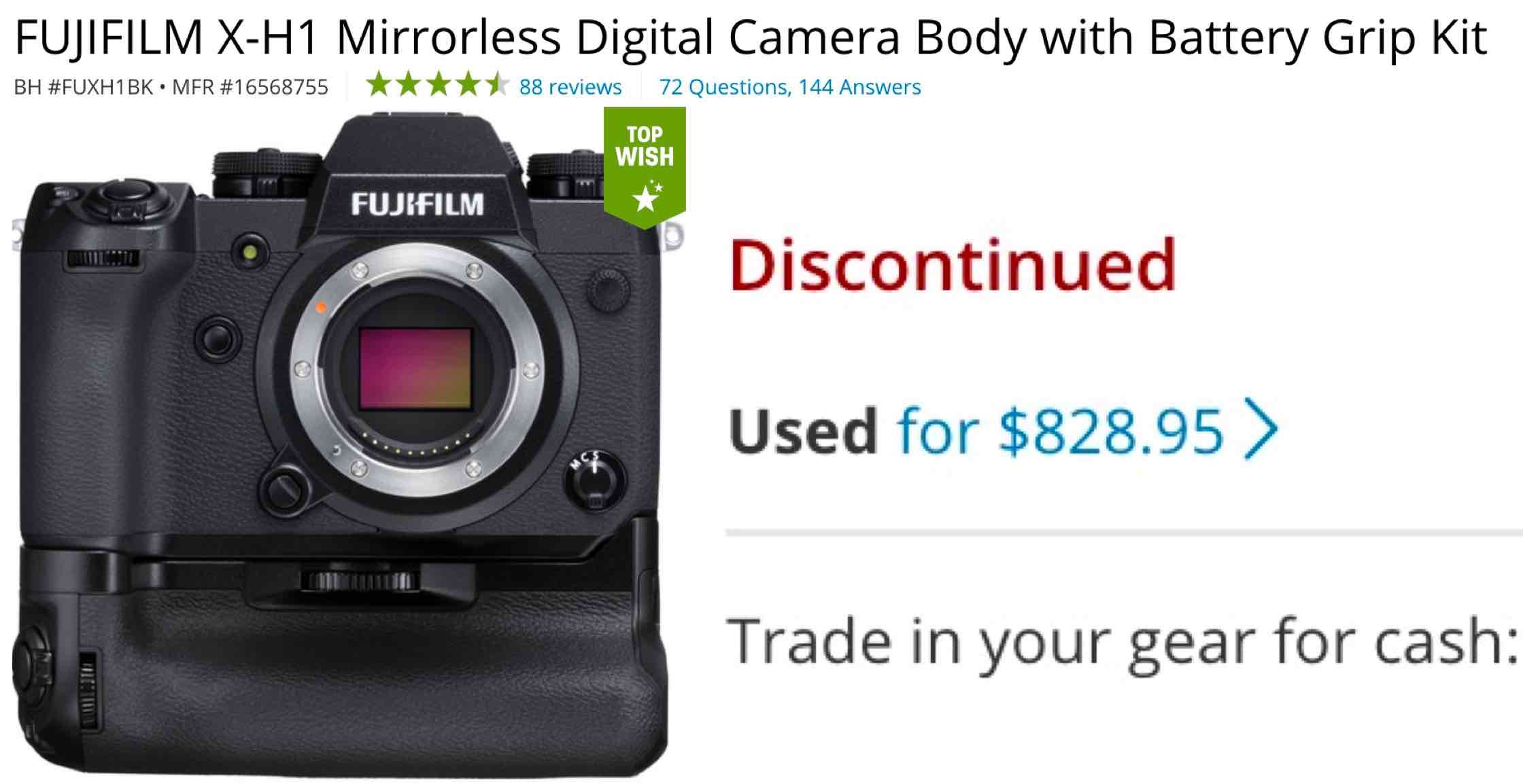 Fujifilm X H1 And X T2 Marked As Discontinued The Era Of 24 Megapixel Is Over But The Time For Fujifilm X H2 Has Not Yet Come Fuji Rumors