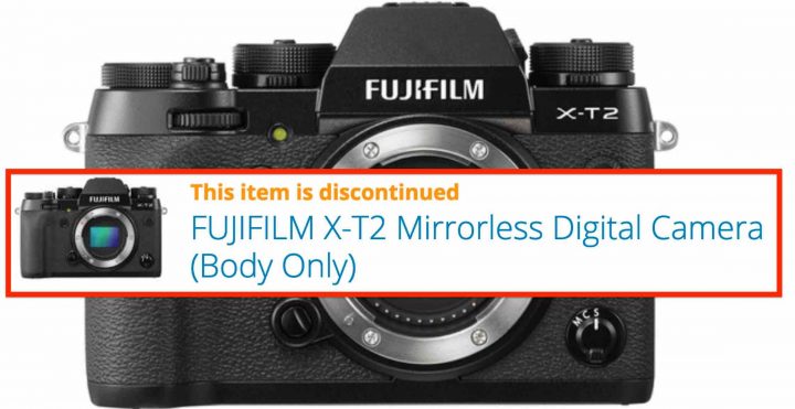 Fujifilm X-T2 Marked as Discontinued - Farewell to Fujifilm's Best 