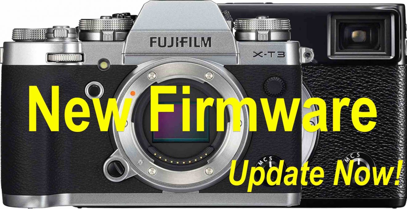 Fujifilm Releases Firmware Updates for XT3, XPro3, XT100, XA7, XA5