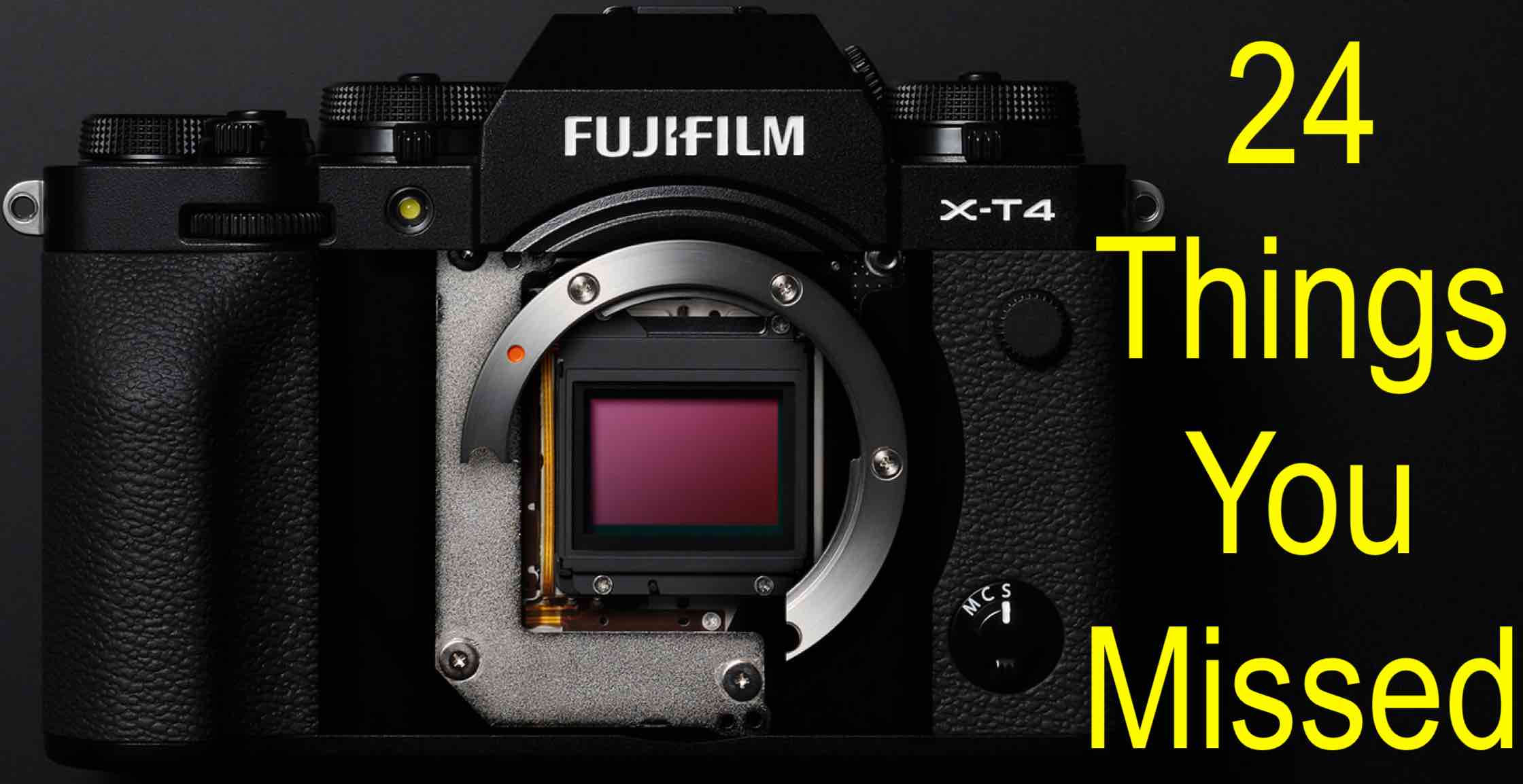 Fujifilm X-T4 for Video :: Everything you need to know! 