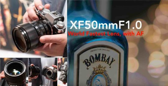 Fujinon XF50mm f/1.0 Available by the End of 2020: Fastest Autofocus