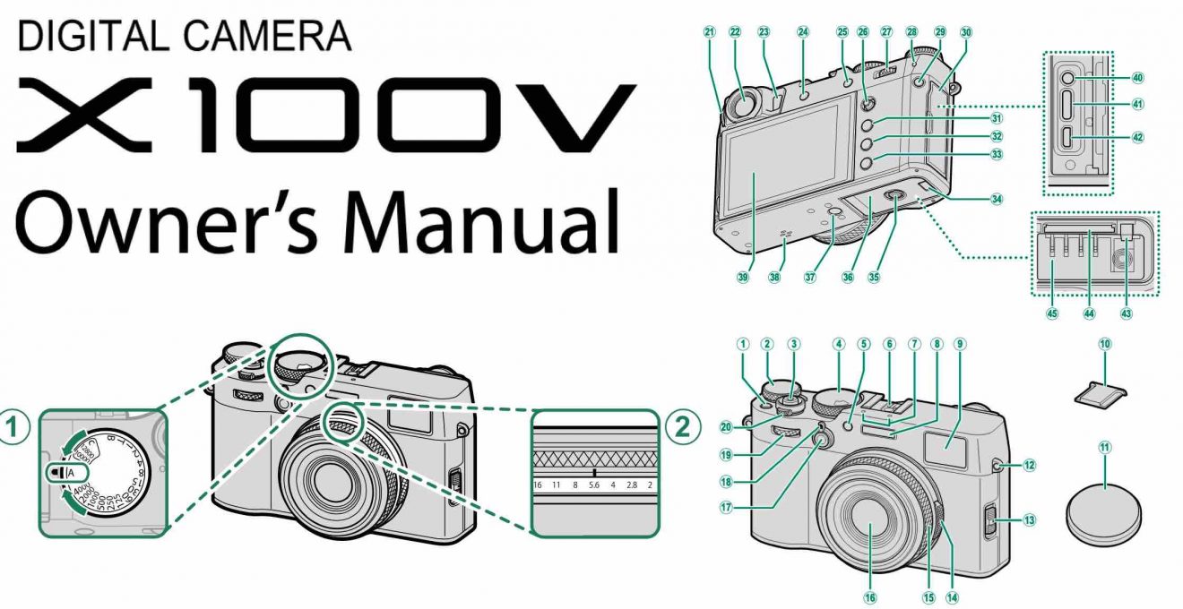 Fujifilm X100V Owners Manual Available Fuji Rumors