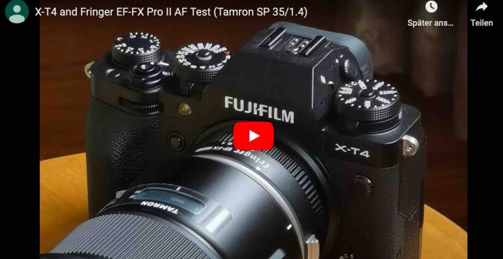 Fujifilm X-T4 and Fringer EF-FX Pro II Autofocus Test on Tamron SP 35mm