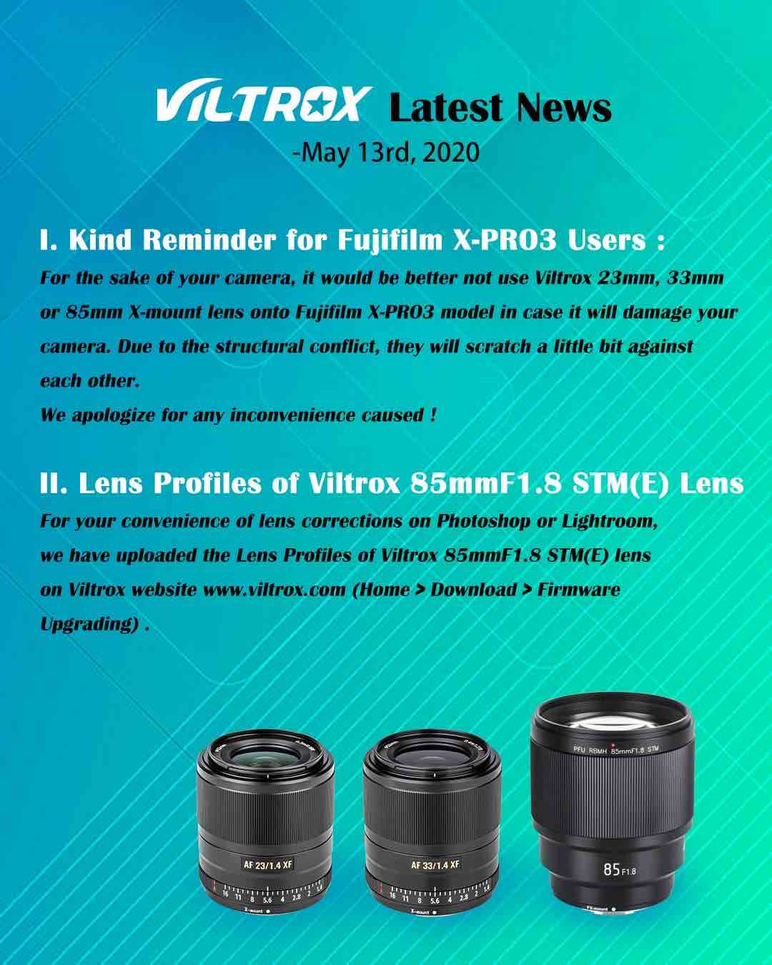 WARNING: Viltrox Lenses Can Damage Your Fujifilm X-Pro3 (Official ...
