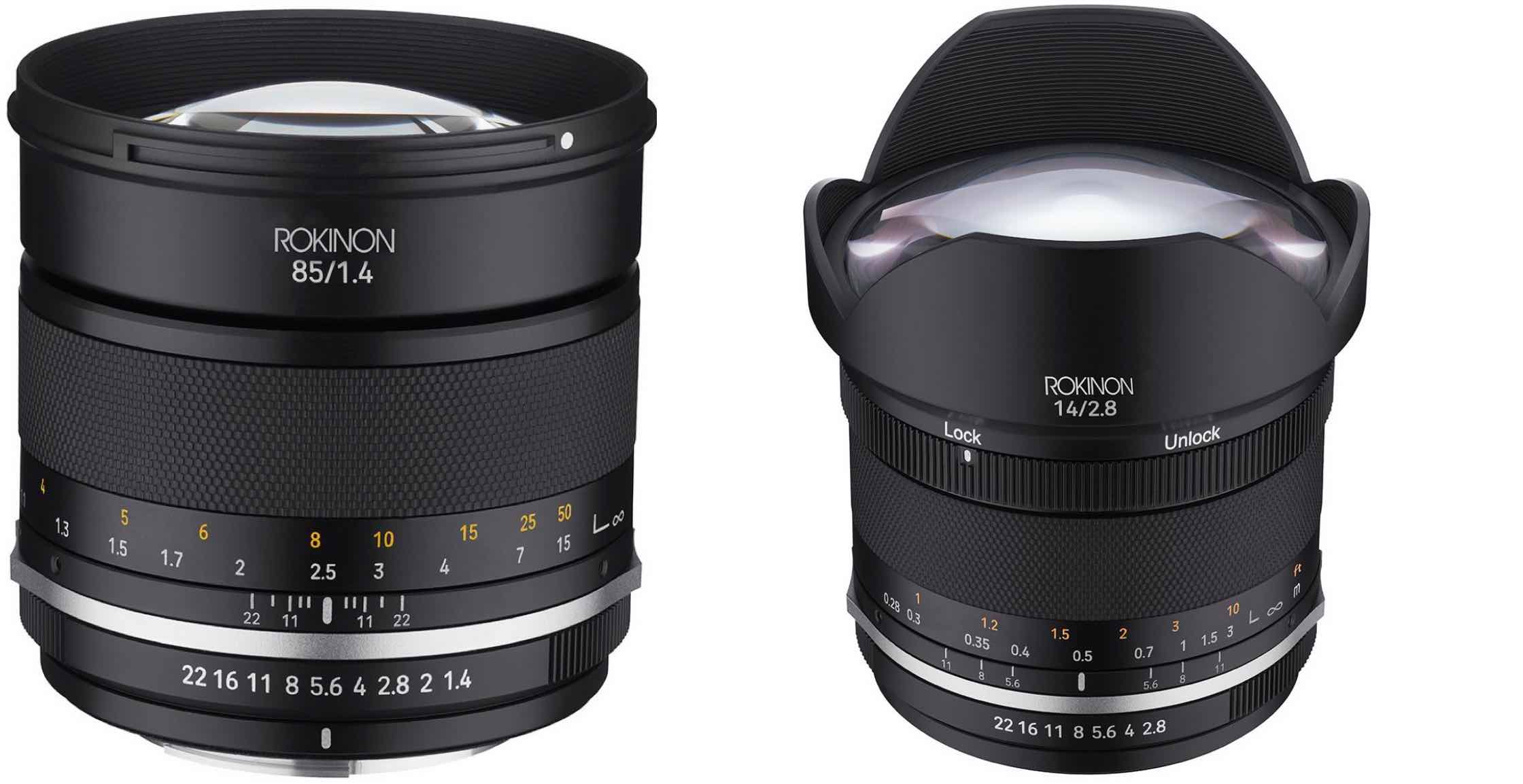 Samyang/Rokinon 85mm F1.4 MKII and 14mm F2.8 MKII Manual Focs