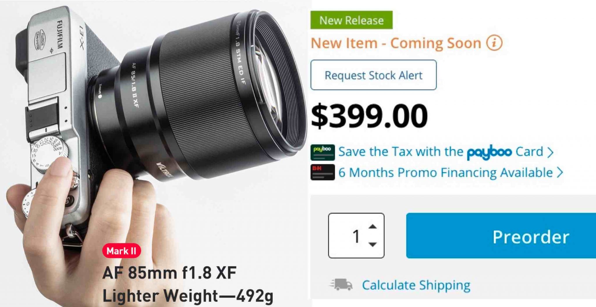 Viltrox 85mm f/1.8 MK II for Fujifilm X Released and Viltrox 56mm f/1.4