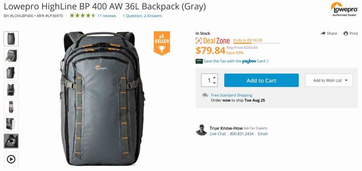 Bags for Your X: Lowepro Backpack MEGA DEAL of the DAY and DPReview Big ...
