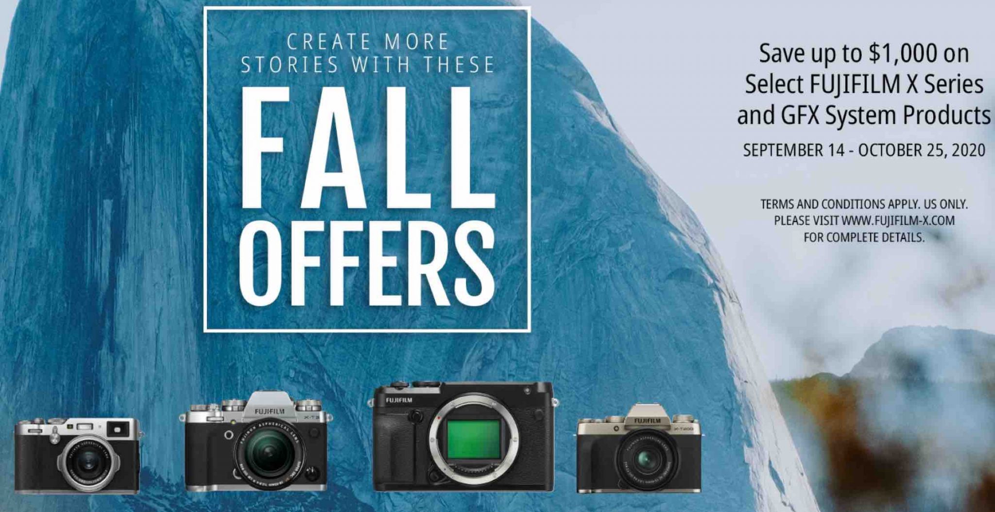NEW Fujifilm USA Fall Offers: Save Big on Fujifilm X/GFX Gear including
