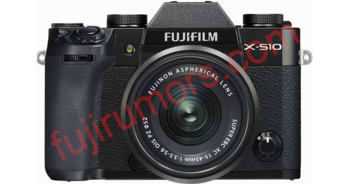 Fujifilm X-S10 mockup by FujiRumors (not the real camera)