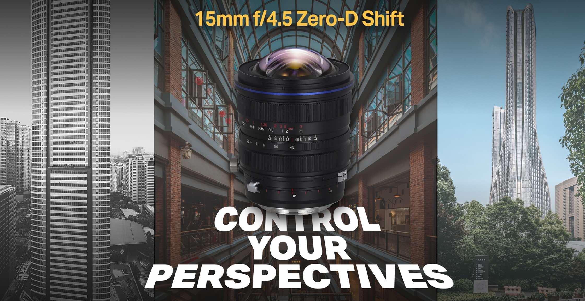 新商品】好評販売中の「LAOWA 15mm F4.5R Zero-D Shift」にFuji