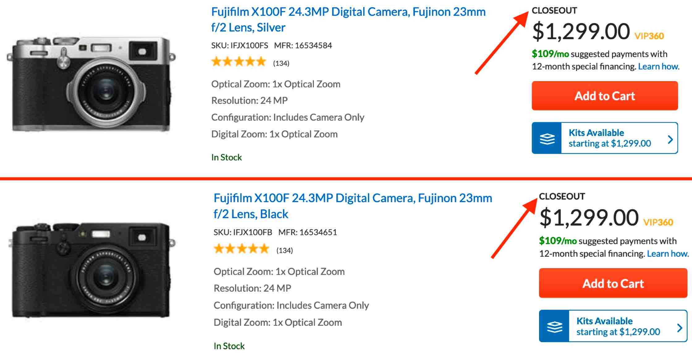 FUJIFILM X100F now Discontinued and in Closeout - Fuji Rumors