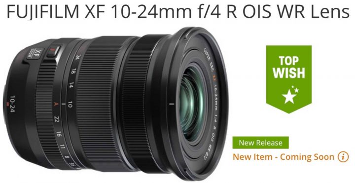 Fujinon XF10-24mm F4 R OIS WR Shipping November 26 - Fuji Rumors