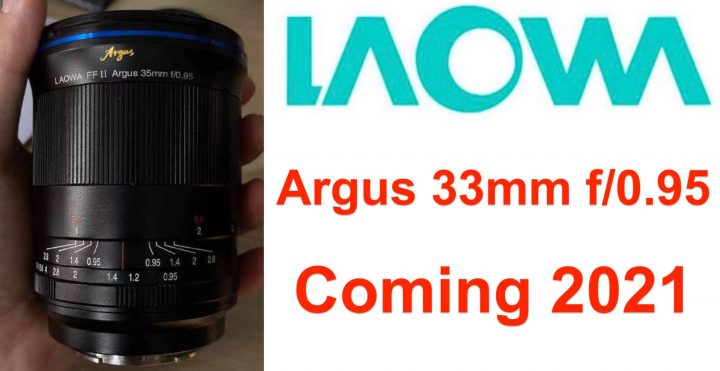 image shows the Laowa Argus 35mm f/0.95 for Full Frame