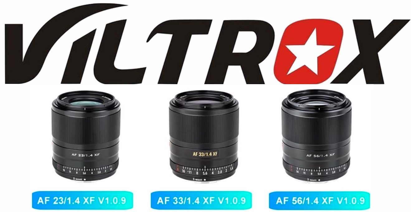 New Firmware for Viltrox 23mmF1.4, 33mmF1.4 and 56mmF1.4 XF Mount 