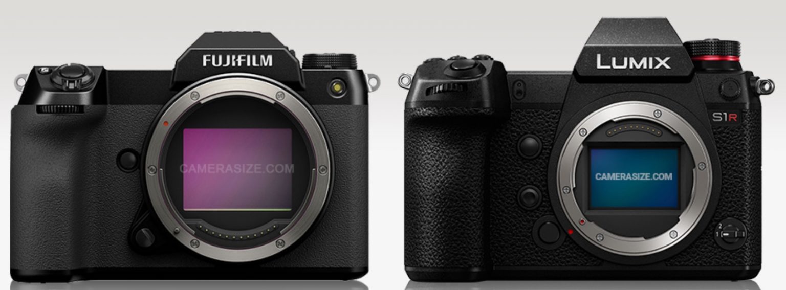Fujifilm GFX100S vs Full Frame Size Comparison (Sony A7RIV, Canon R5