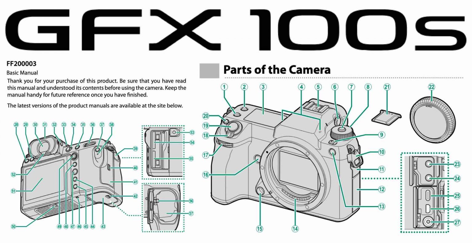 Fujifilm GFX100S Owners Manual Available Fuji Rumors
