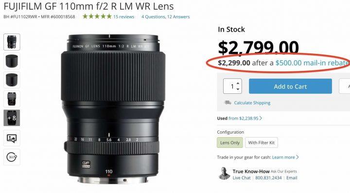 DEAL ALERT Save 500 On Selected Fujinon GF Lenses Via Mail In Rebate 