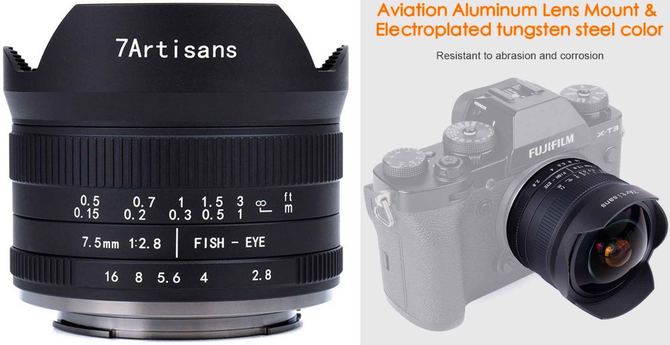 7artisans 7 5mm F2 8 Ii Fisheye Lens Available Fuji Rumors