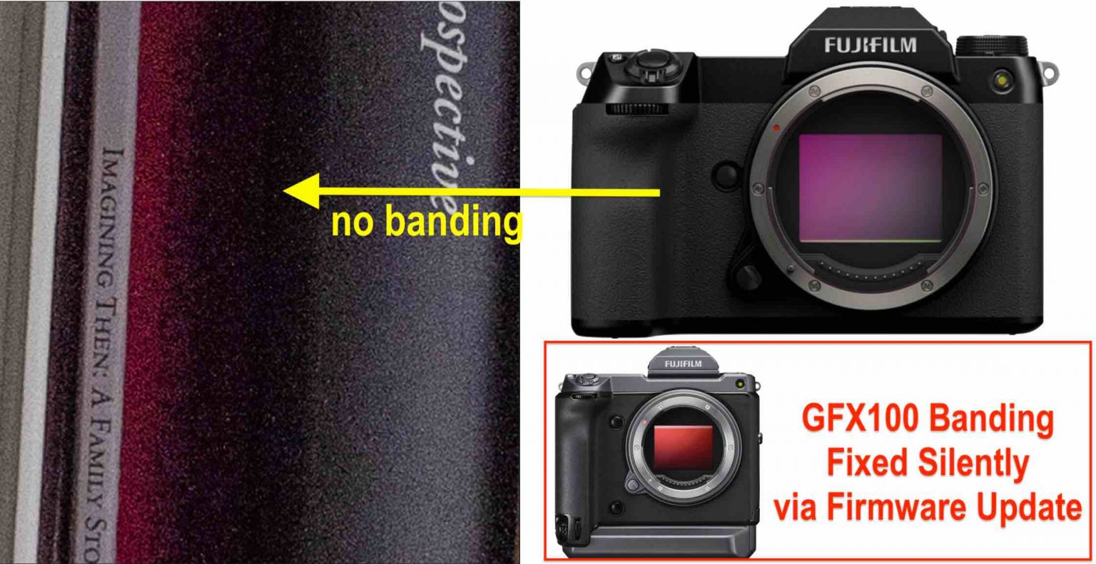 Fujifilm GFX100S Shows No More PDAF Banding (and Silently Fixed also on