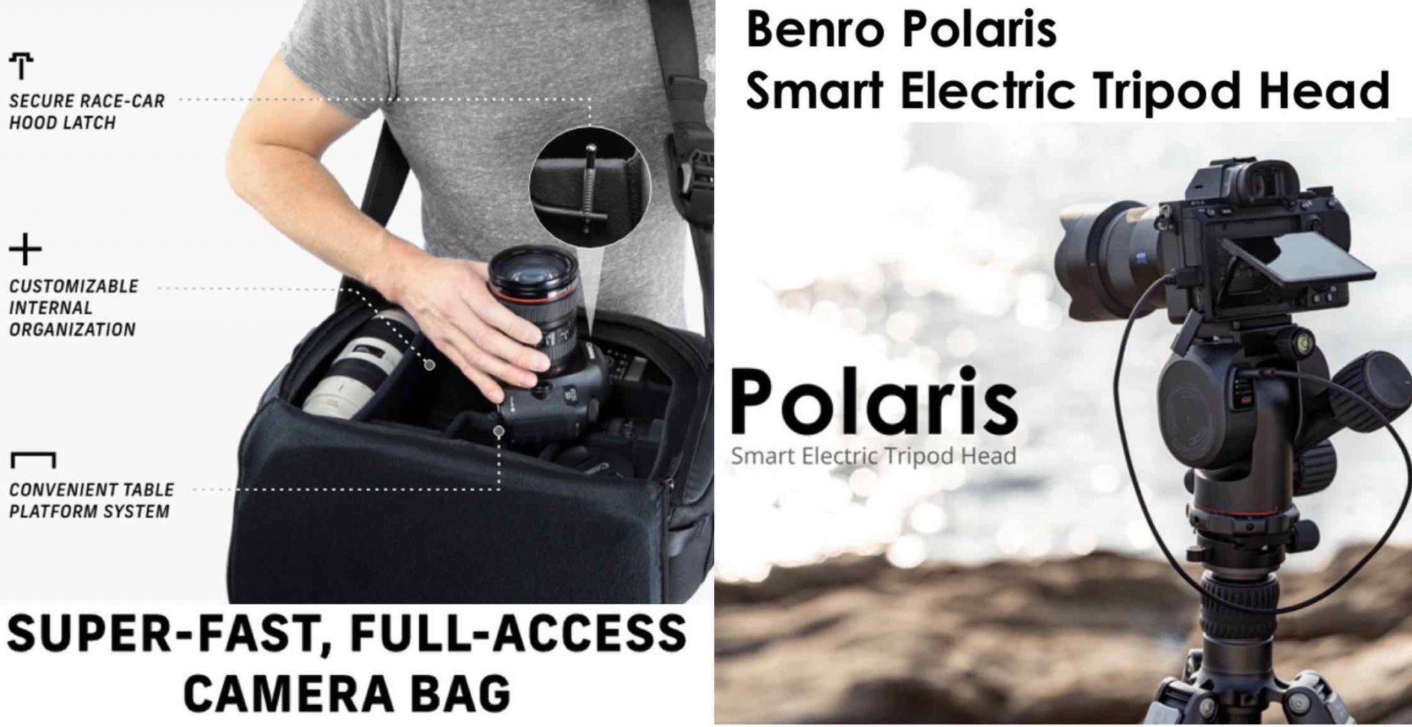 The Three Million Dollar Camera Bag and Smart Tripod Head Kickstarter
