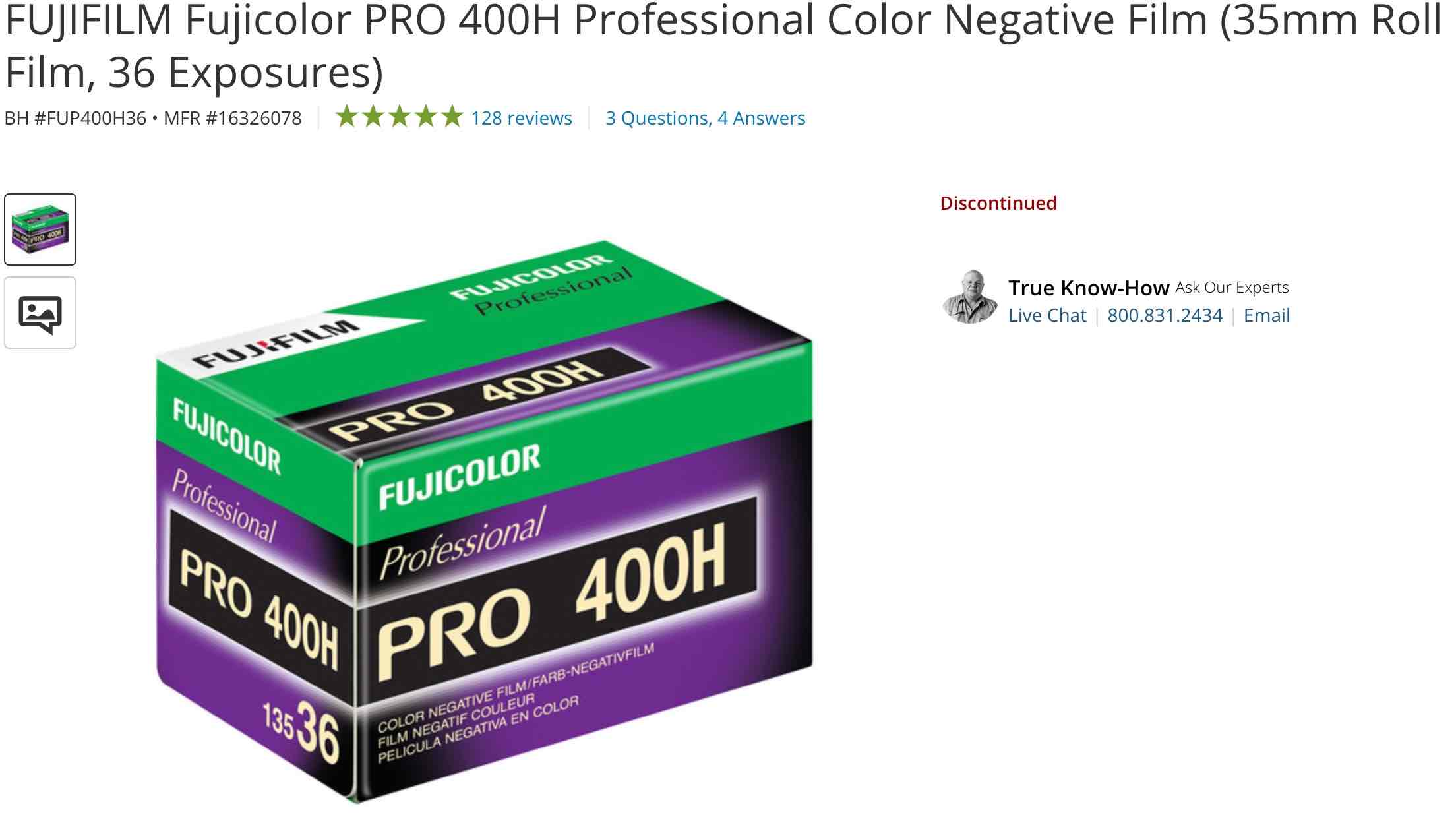 FUJI Pro 400 H 135/36 - fotoimpex.com analogue photography