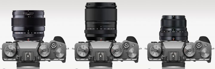 Size Comparisons: Fujinon XF33mmF1.4 vs XF35mmF1.4 vs XF35mmF2 vs