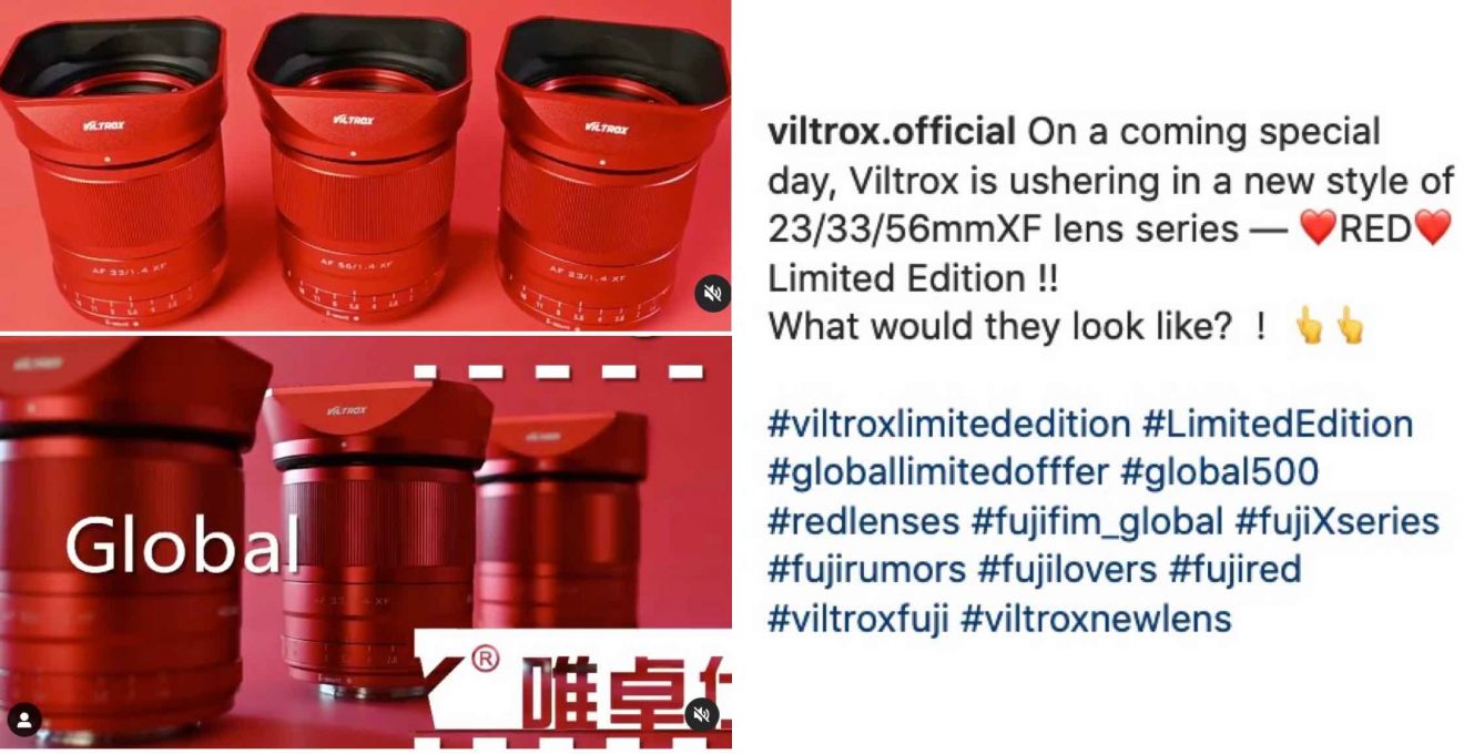 Limited Edition Red Viltrox X Mount Lenses Coming Soon - Fuji Rumors