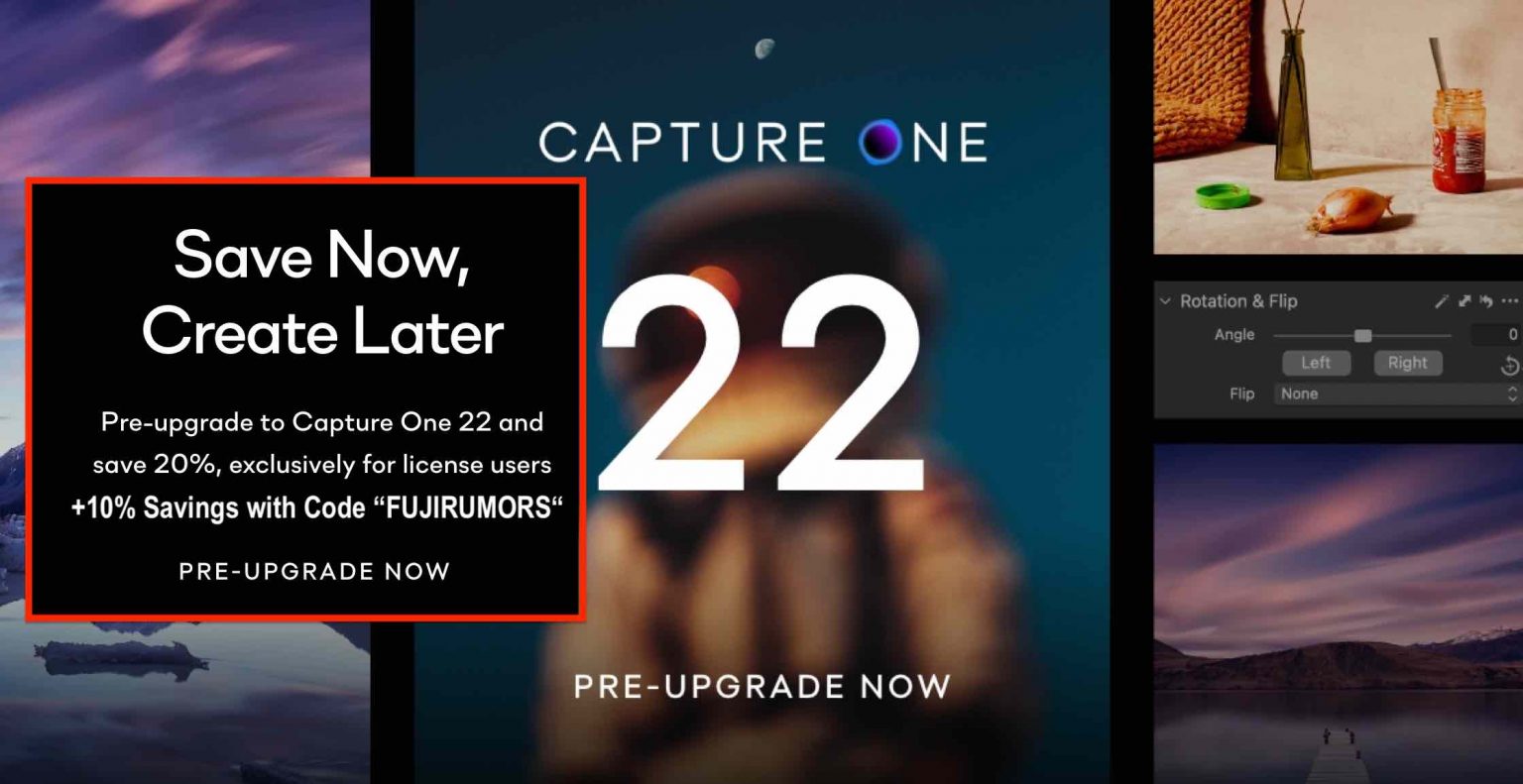 Save Big on Capture One 22 with PreUpgrade Campaign (There Won't be