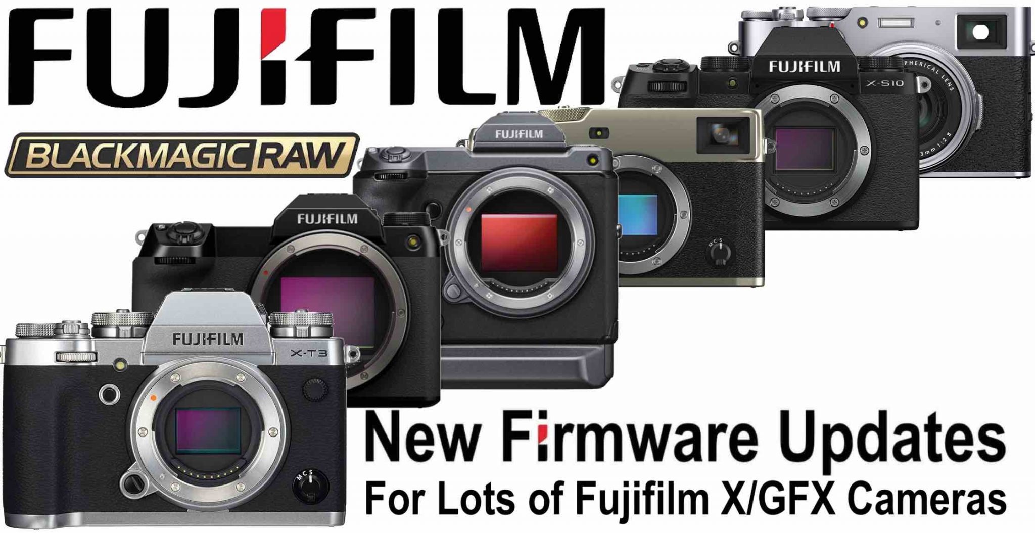 Fujifilm Releases Firmware Updates for GFX100/S (Blackmagic RAW