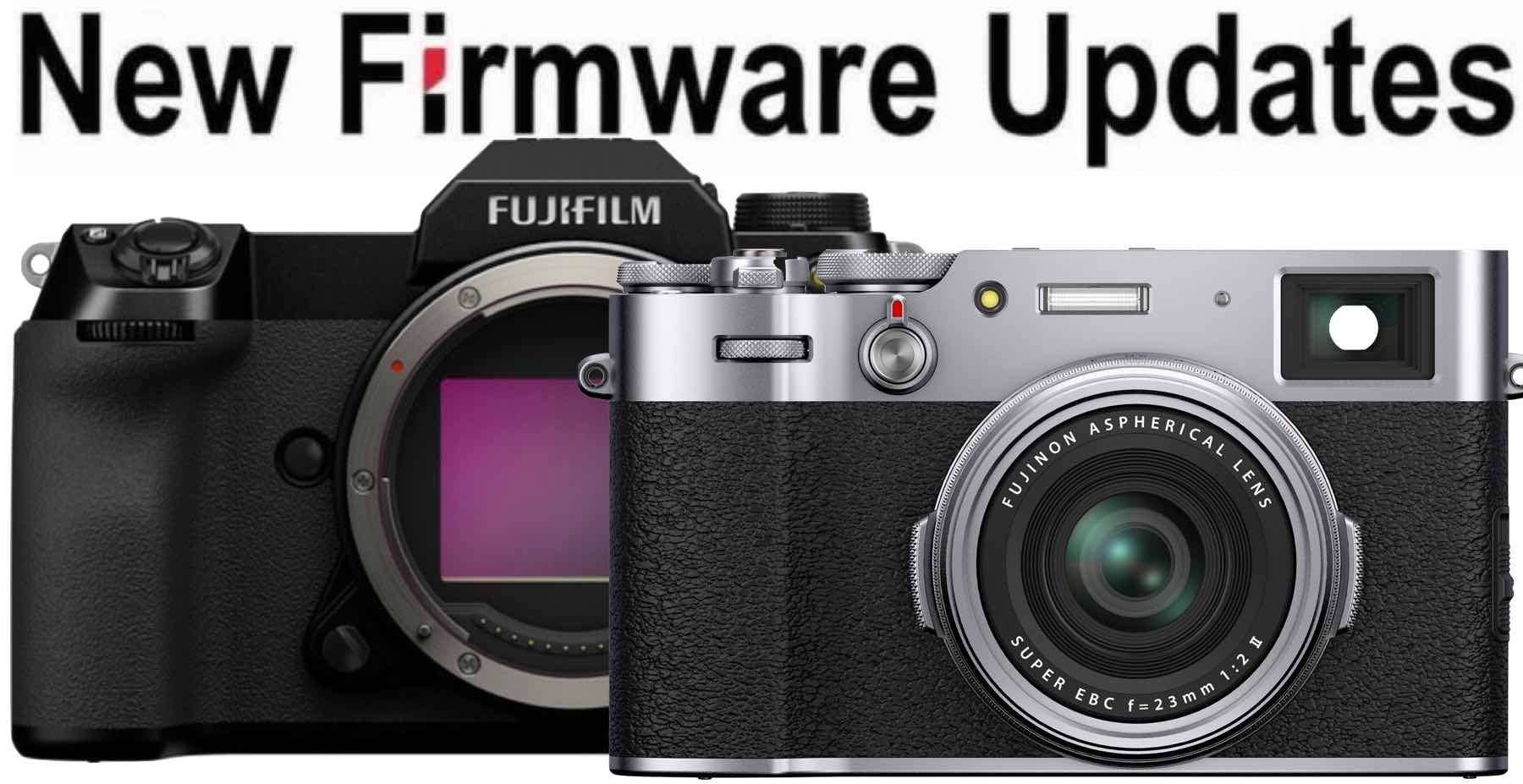 Fujifilm GFX100S, GFX50SII and X100V Firmware Updates Released Fuji