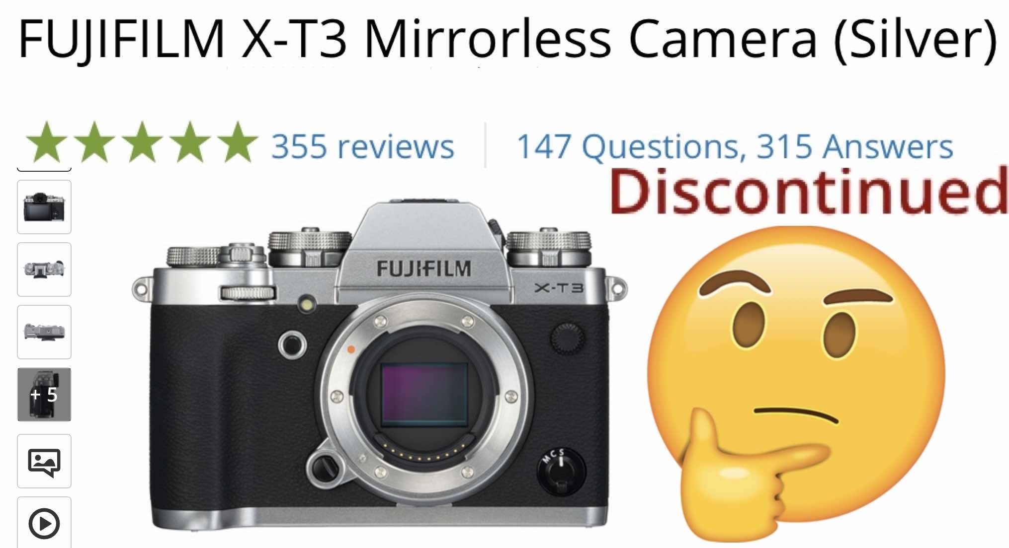 Fujifilm X-T3 (Silver) Marked as Discontinued: Let me Explain