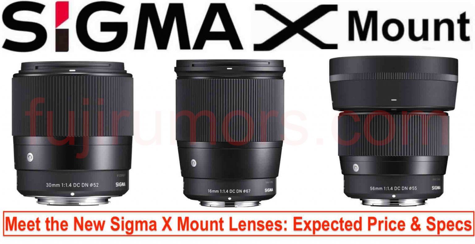 Expected Price and Specs of Fujifilm X Mount Sigma 16mmF1.4