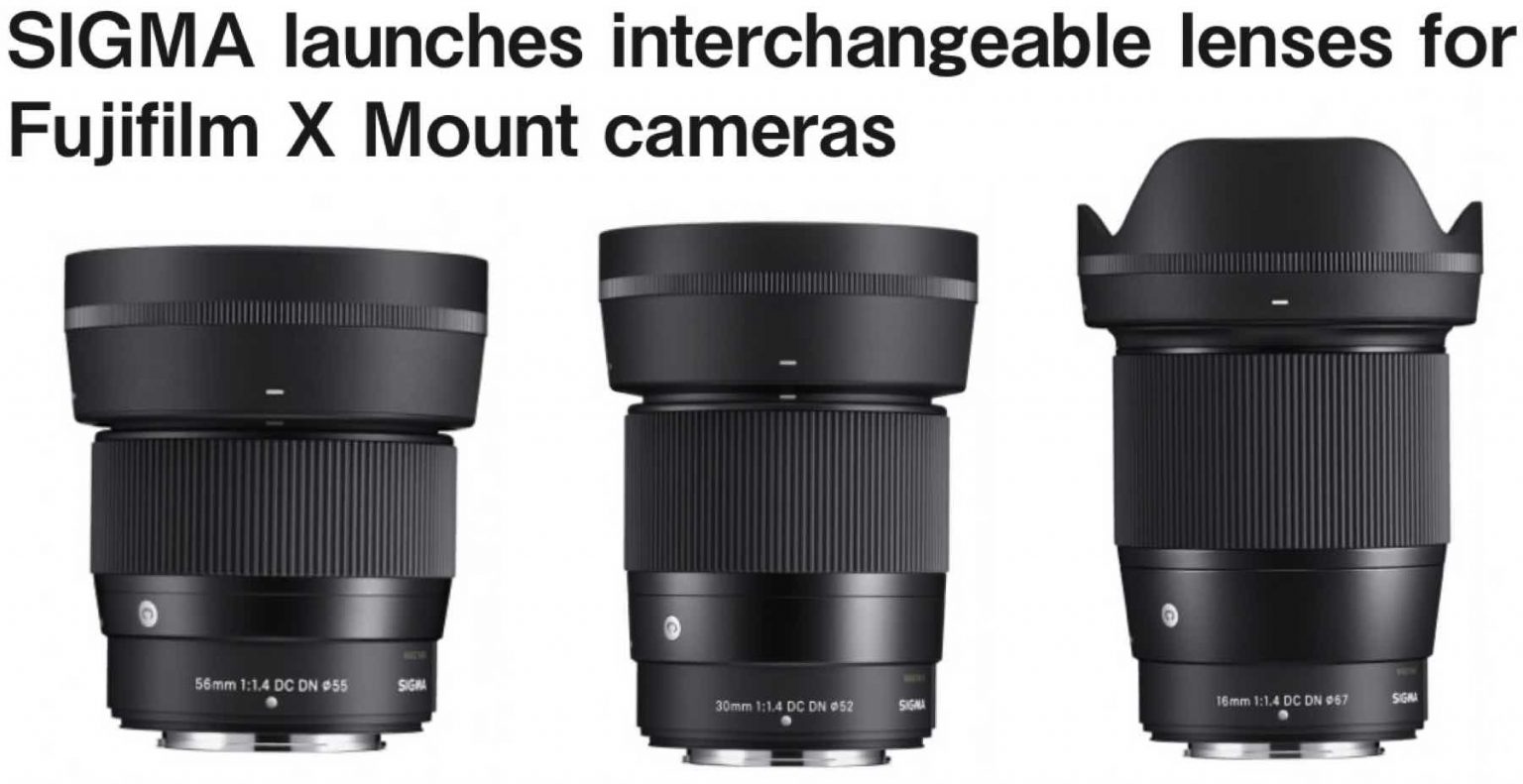 SIGMA launches interchangeable lenses for Fujifilm X Mount cameras