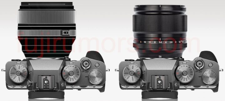 SIZE COMPARED: Fujinon XF56mmF1.2 MKII vs XF56mmF1.2 plus XF30mmf2