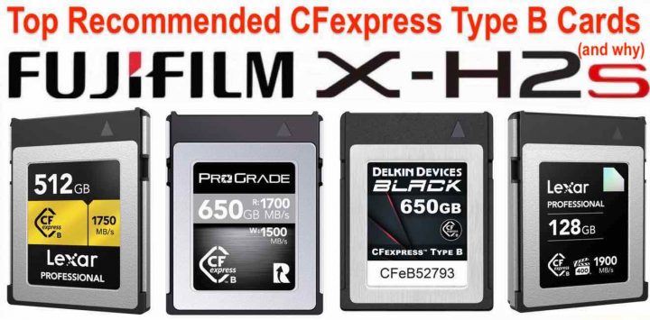Fujifilm Recommended CFexpress Type B Cards: Why These Four Cards